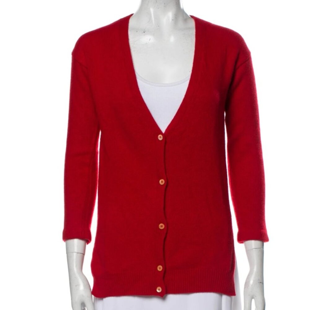 Prada Red Cardigan